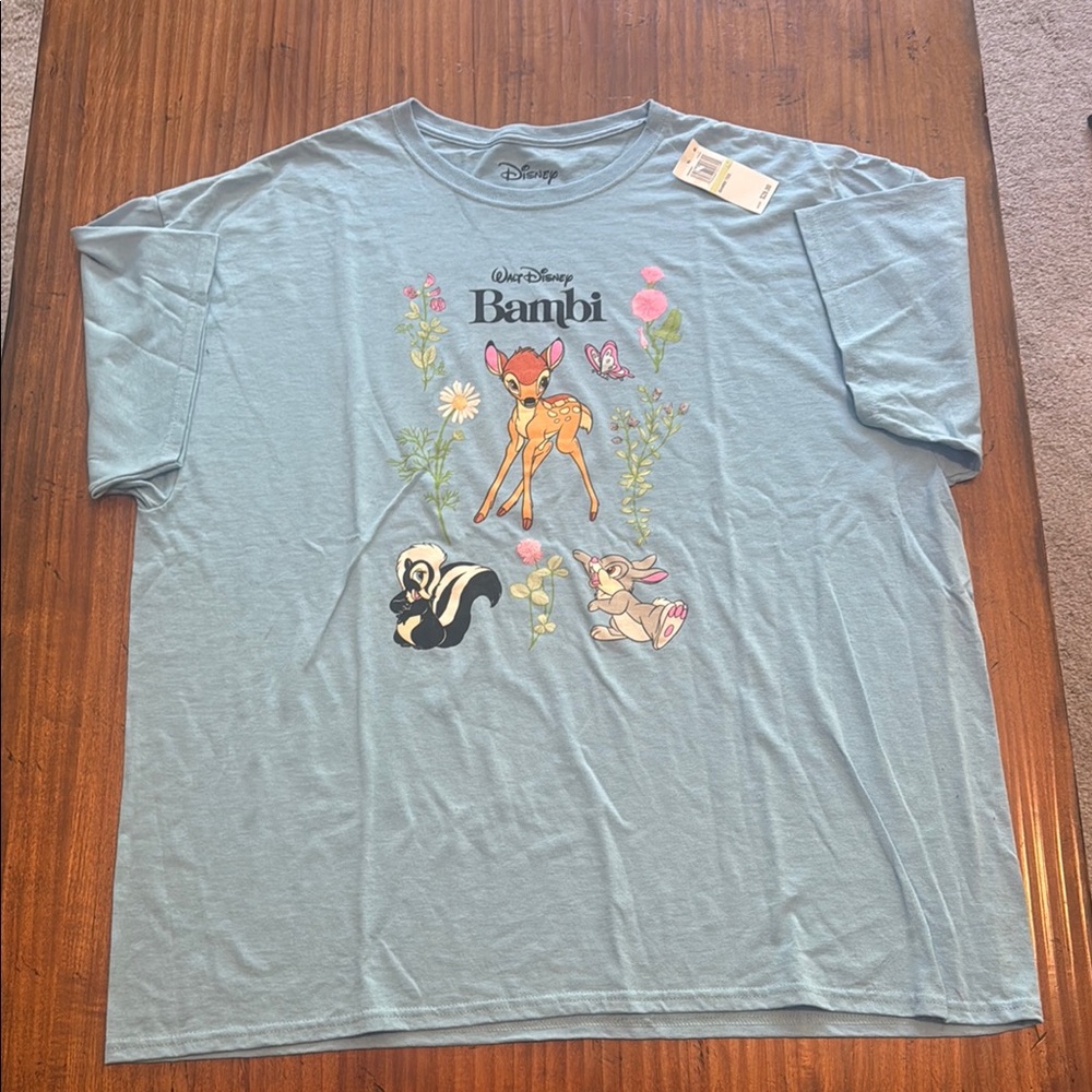 Disney Blue Short Sleeve Tee with Graphic Design